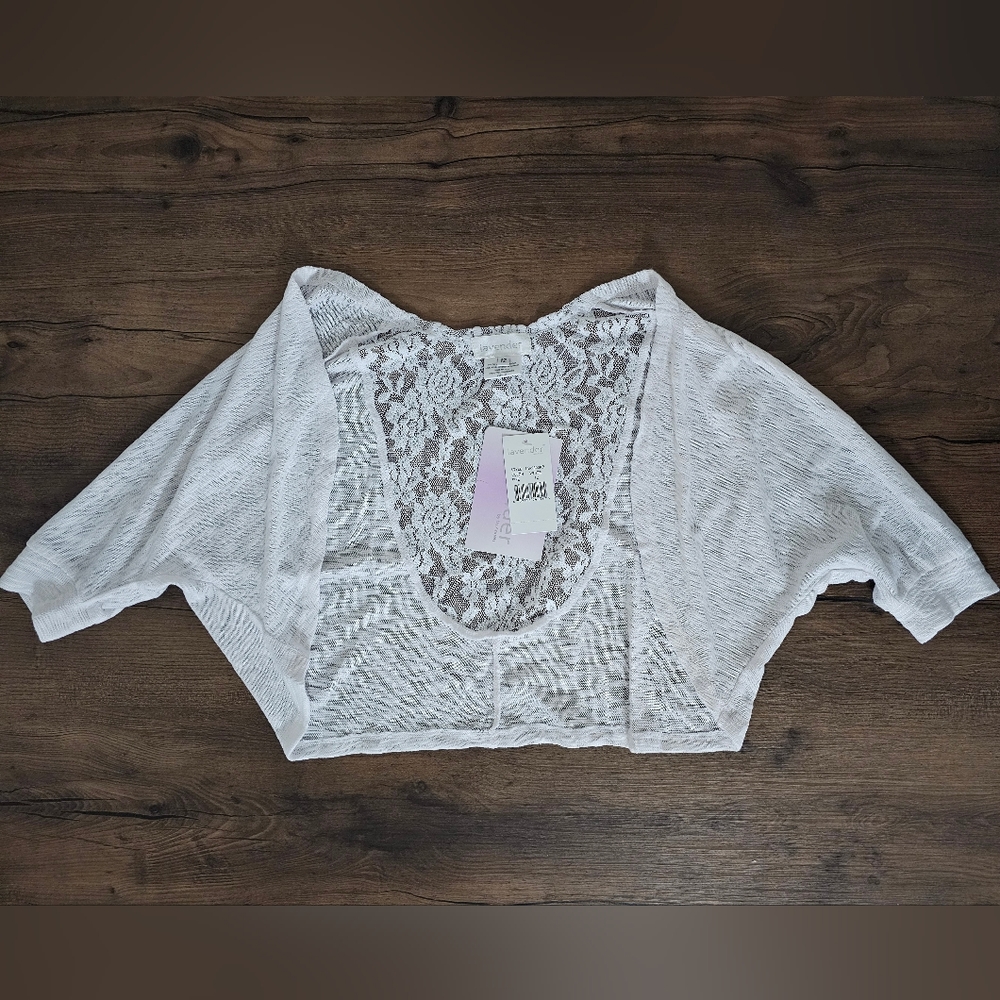 Lavender By Us Angels 3/4 Bolero Sweater